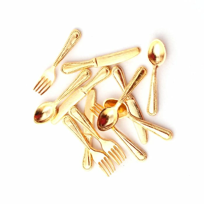 Gold' Cutlery, Pack of 12