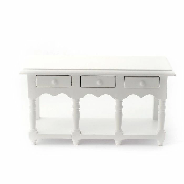 Victorian White Sideboard with Shelf