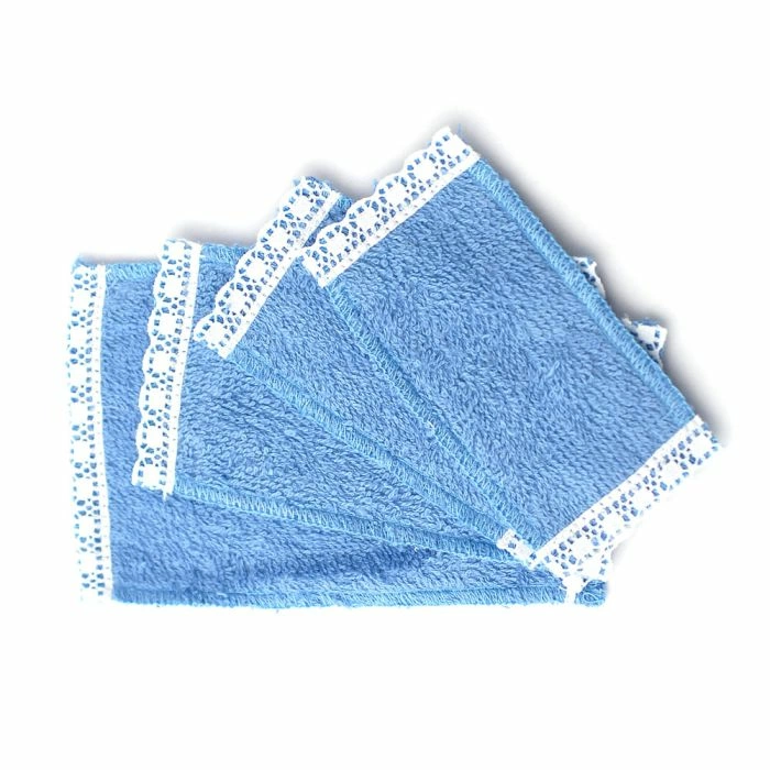 Blue Towel Set, 4 Pcs