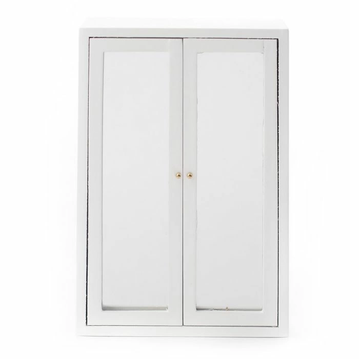 White Mirror Front Wardrobe