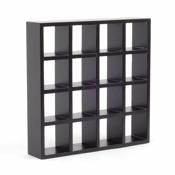 Black Display Shelves