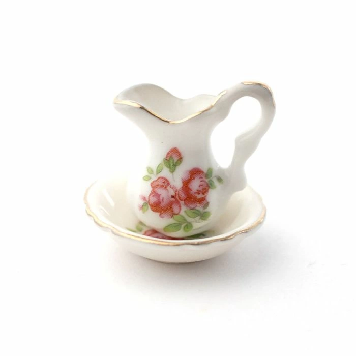 Double Rose Jug & Bowl