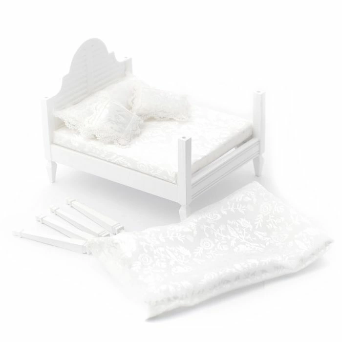 White Four-poster Double Bed