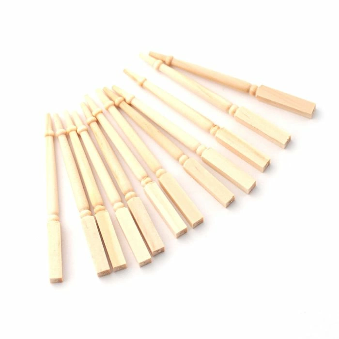 Square-based Spindles, 12 Pieces