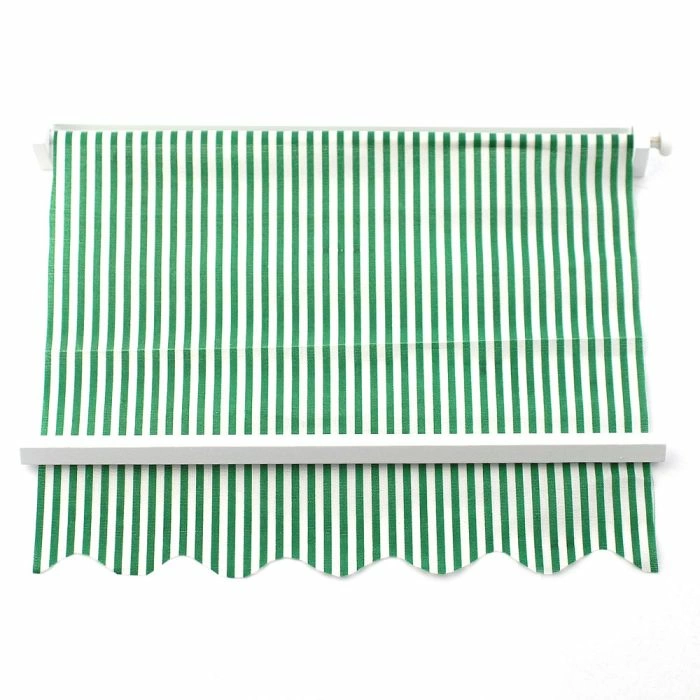 Green Striped Sun Canopy