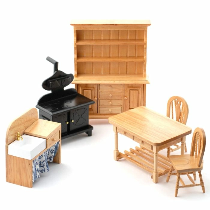 Traditional Kitchen Set, 6 Pcs