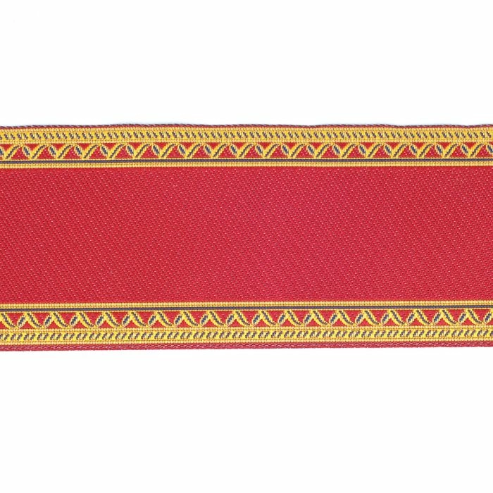 Red & 'gold' Edged Stair Carpet