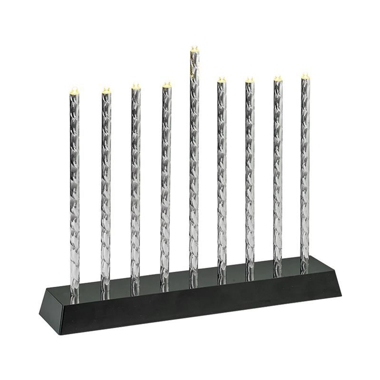 Diamond Cut LED Menorah with Exciting Lighting Options