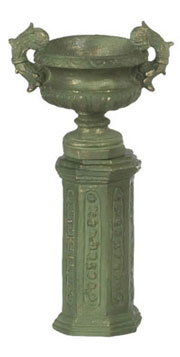 Ancient Urn with Base, 2 Sets Green