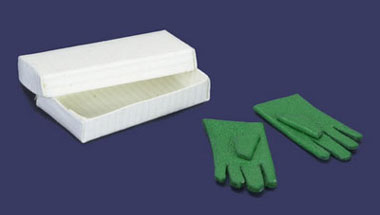 Glove, 1 Pair Green, with Box