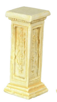1/2" Scale Pedestal, Ivory, 3 per package