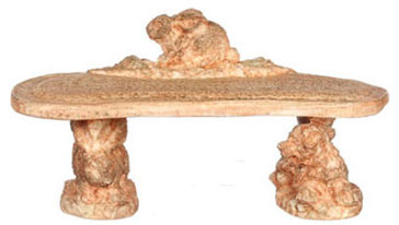 Bunny Bench, Aged, 2 pc