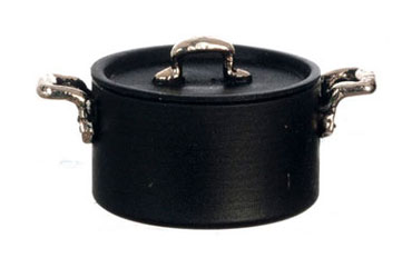 Teflon Pot, Black, Large