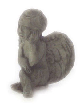 Sleeping Cherub, Green, 2 per package