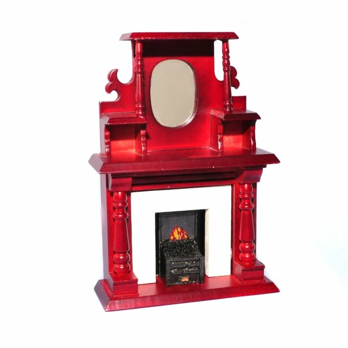 Victorian Fireplace with Overmantel