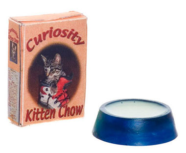 KITTY CHOW BOX with BOWL MILK