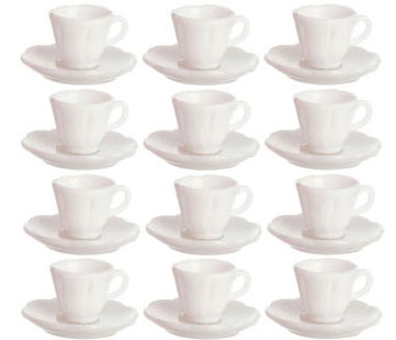 12 CUPS and 12 SAUCERS