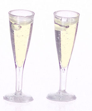 Glass Of Champagne, Clear, 2