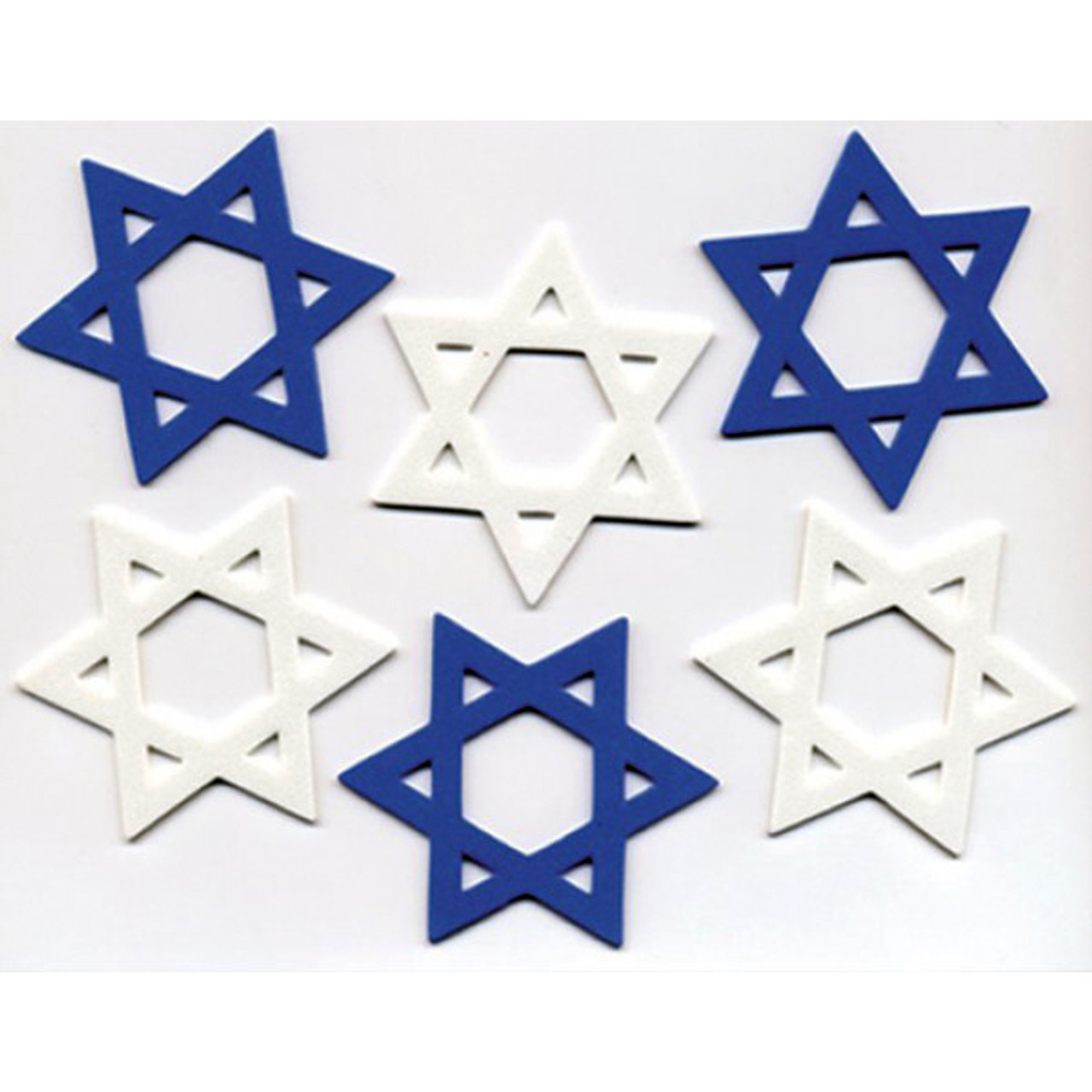Large Die-Cut Star of David Foam Shapes