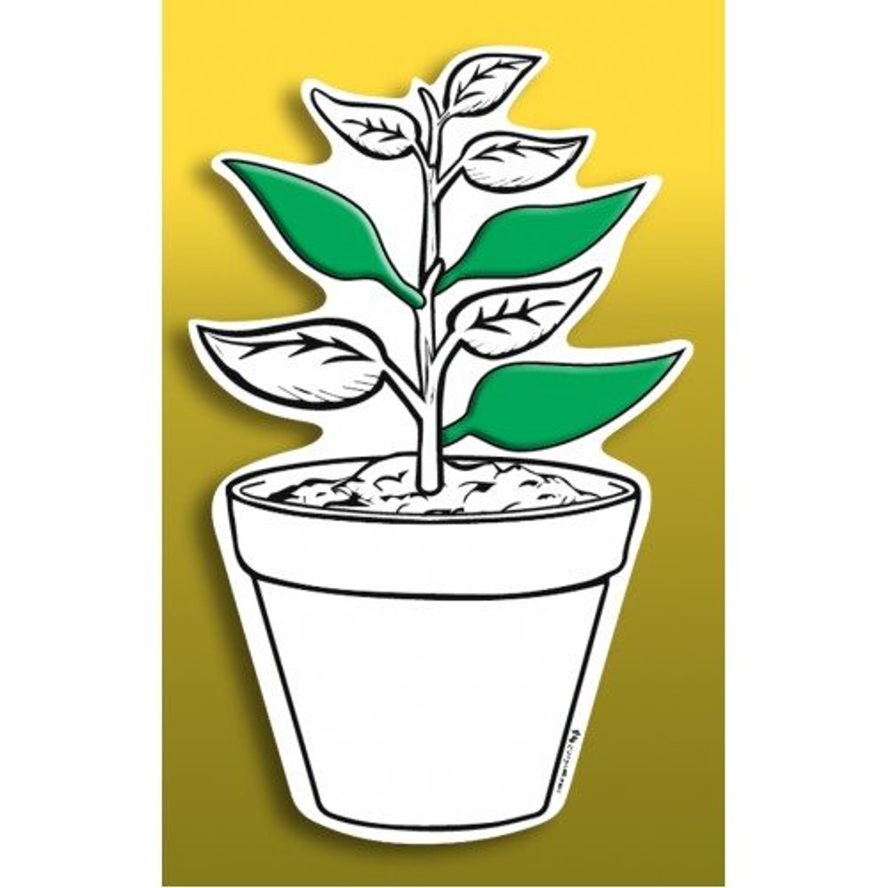 Tu B'Shvat Cardboard Planter Pot with Shredded Foam Flakes and Foam Leaves (36)