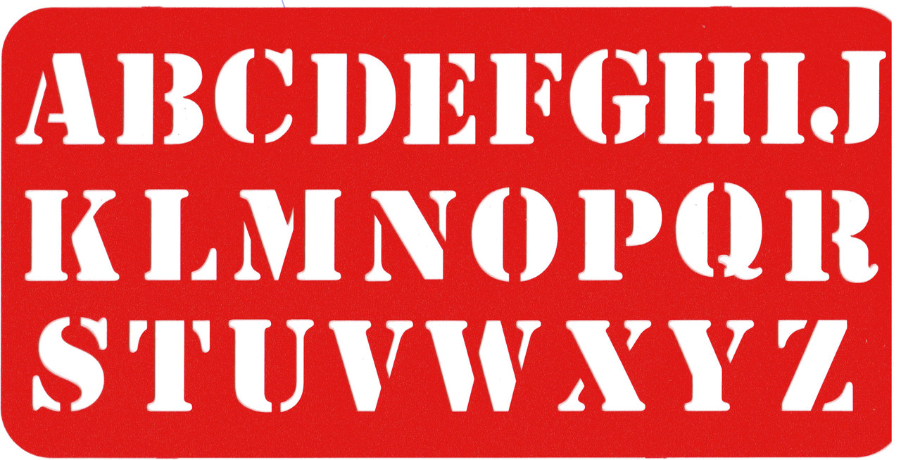 Soft A-Z Stencil