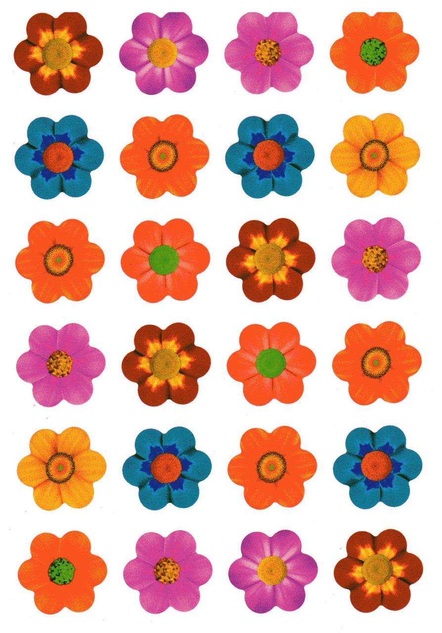 Flowers Stickers 0.7" (240)
