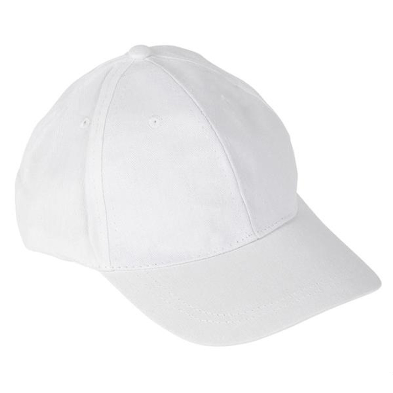 12 White Craft Baseball Caps for Decoration