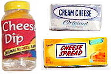 Cheese Set Of 3-Cream, Dip, Spread