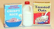 Cereal Set -1/2Gal Milk, 2 Cereal Boxes