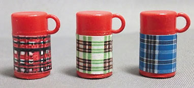 Thermos Set-Red, Green, Blue