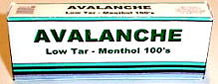 Avalanche Menthol Cigarettes - Carton