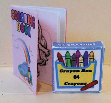 Rainbow Coloring Book with Crayons