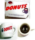 1/2" Donut Box and Coffee Mug