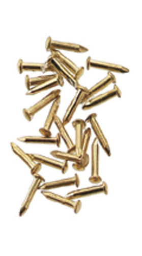 Solid Brass Pointed Nails 100 per package
