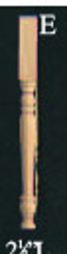 Spindles, 2-1/2 In Long, 4 per package