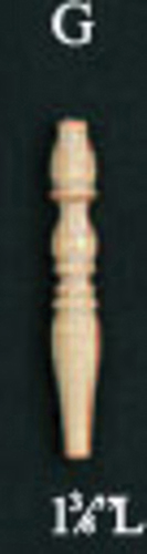 Spindles, 1-3/8 In Long 6 per package