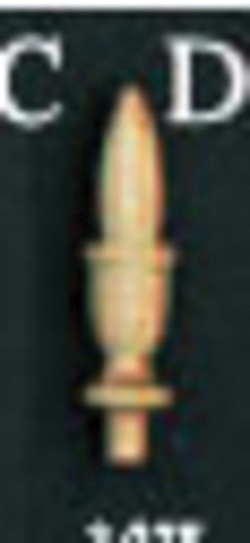 Wooden Finial, 4 per package