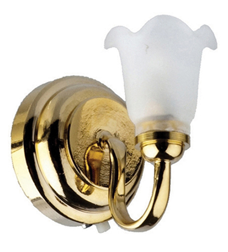 LED Single Frosted Tulip Wall Sconce