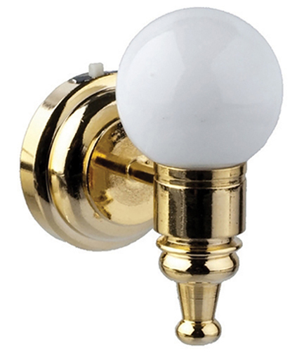 LED White Globe Wall Sconce