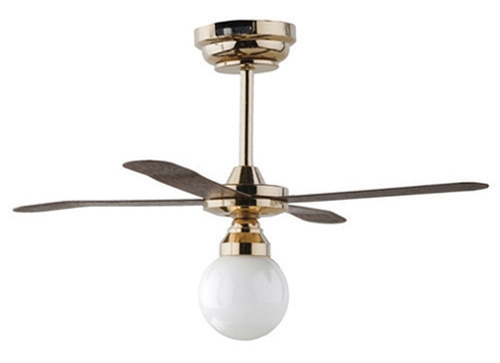LED White Globe Ceiling Fan