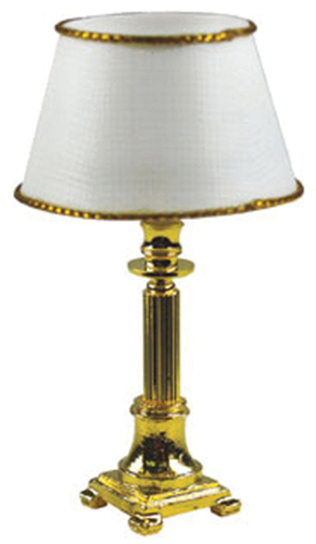 Brass Column Table Lamp