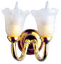 Double Frosted Tulip Wall Sconce