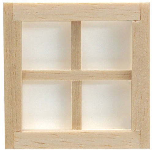 1/2" Scale, Single 4-Light Window