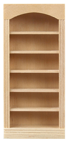 1/2" Scale, 5 Shelf Bookcase