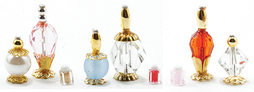 Perfume Bottles, 3 per package, Assorted