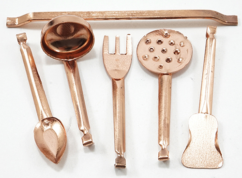 Copper Utensils, 5 pc