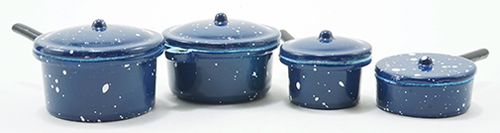 Blue Enamel Cookware, 7 pc