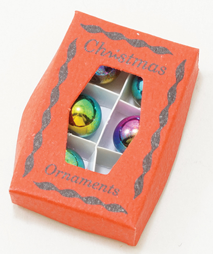Christmas Ornaments In Red Box