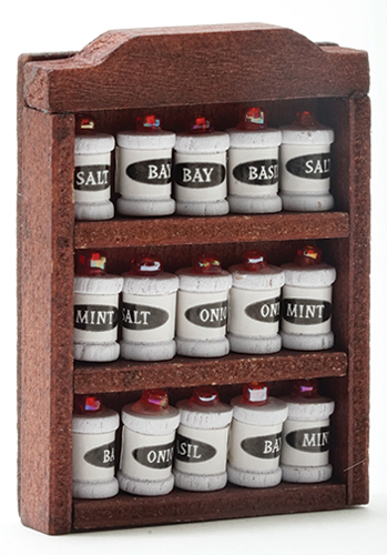 Spice Rack With Spices