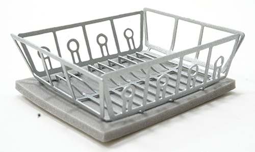 Silver Dish Drainer with Mat
